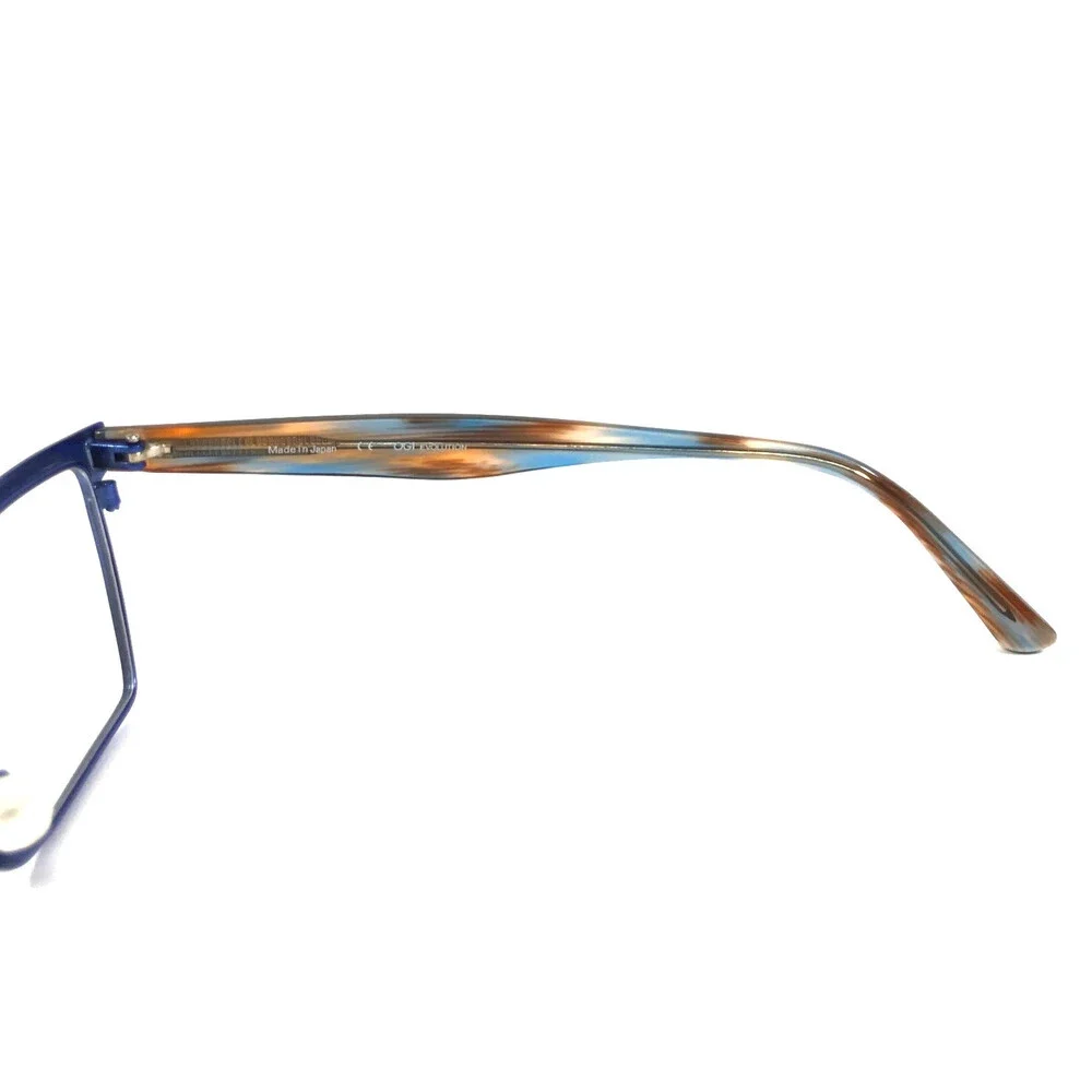 OGI Eyeglasses Frames EVOLUTION 4313/1872 Blue Brown Cat Eye Full Rim 53-18-145